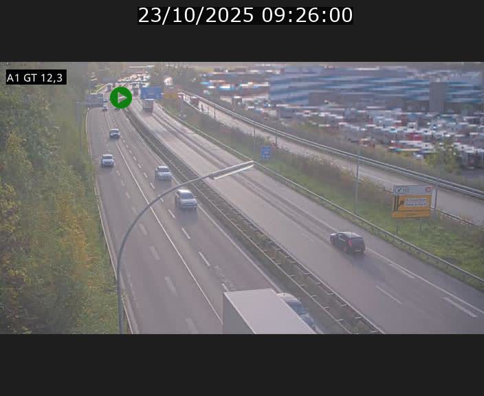 Traffic live webcam Luxembourg Senningerberg - A1 direction Allemagne - BK 12.3