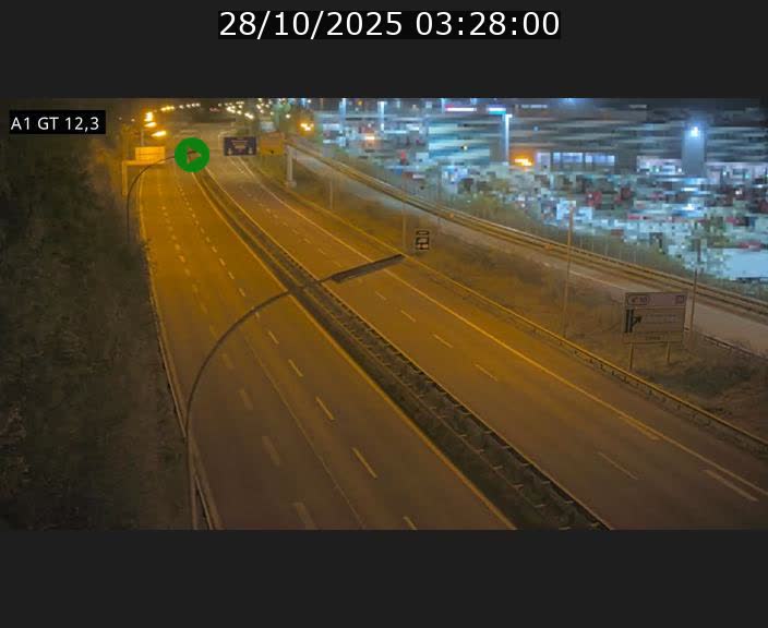 Traffic live webcam Luxembourg Senningerberg - A1 direction Allemagne - BK 12.3