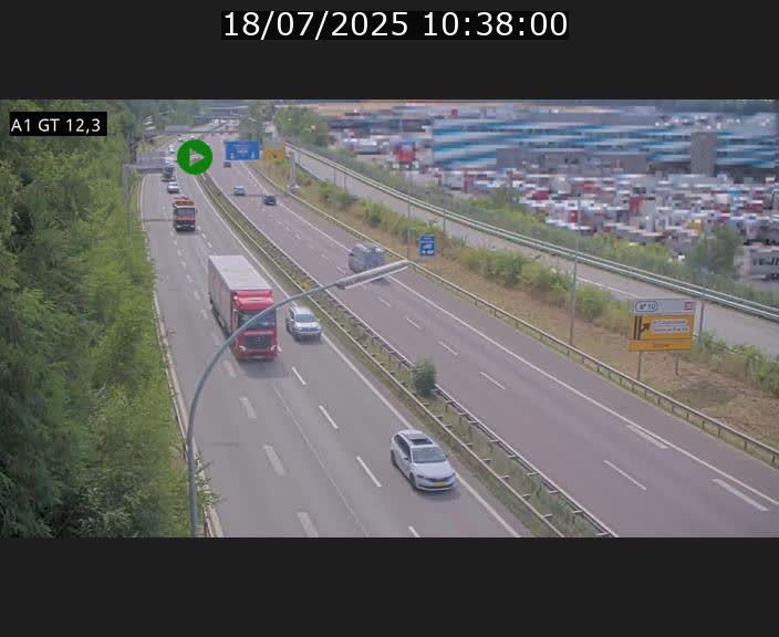 <h2>Traffic live webcam Luxembourg Senningerberg - A1 direction Allemagne - BK 12.3</h2>