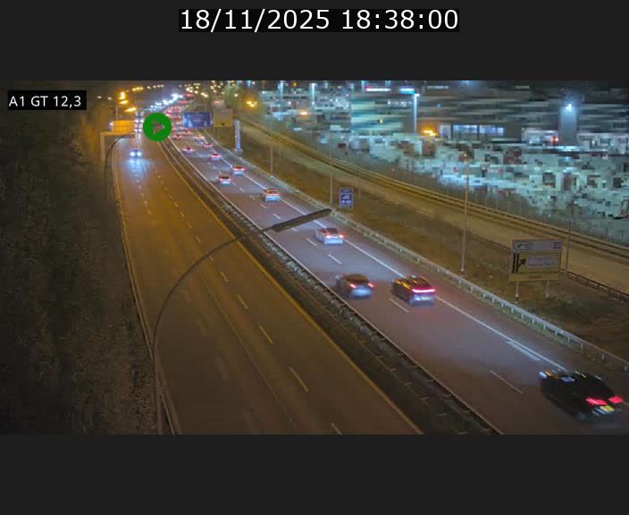 <h2>Traffic live webcam Luxembourg Senningerberg - A1 direction Allemagne - BK 12.3</h2>