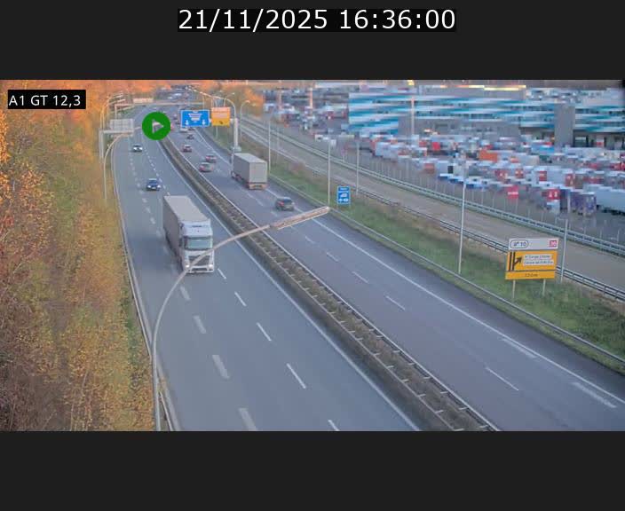 <h2>Traffic live webcam Luxembourg Senningerberg - A1 direction Allemagne - BK 12.3</h2>
