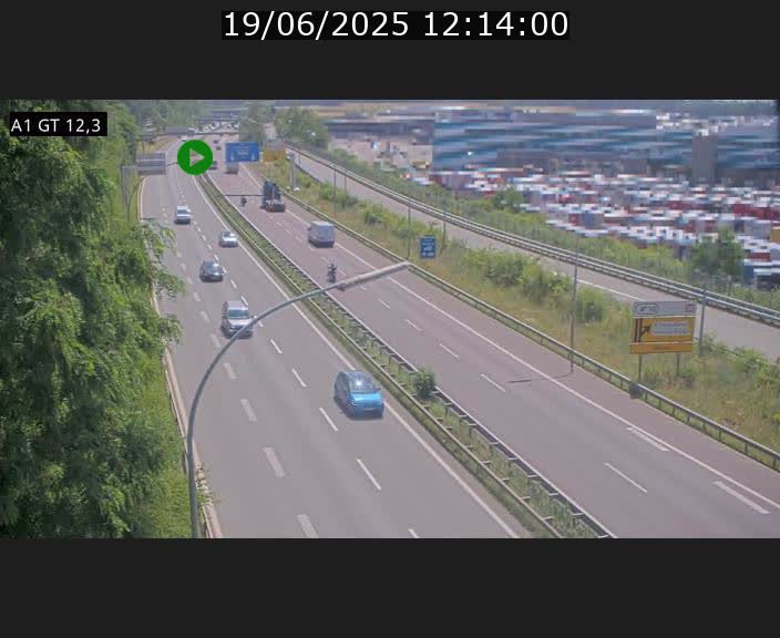 <h2>Traffic live webcam Luxembourg Senningerberg - A1 direction Allemagne - BK 12.3</h2>
