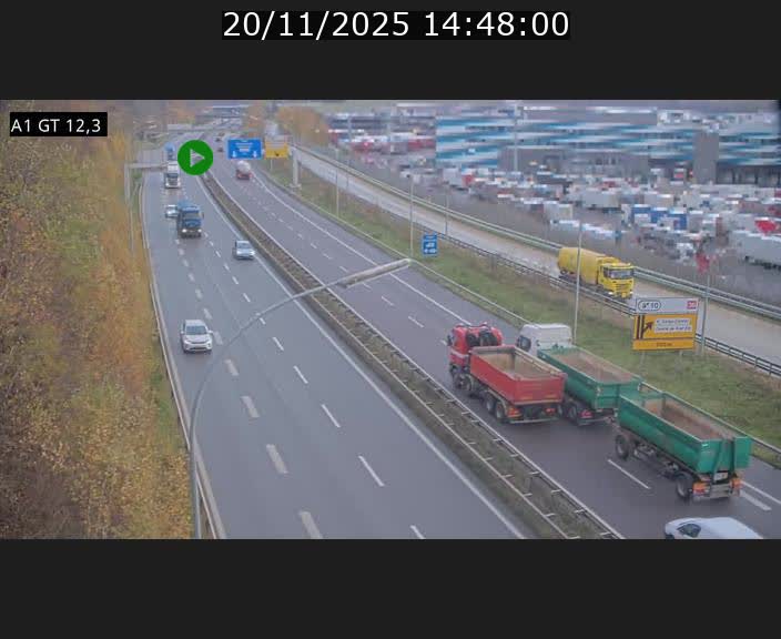 <h2>Traffic live webcam Luxembourg Senningerberg - A1 direction Allemagne - BK 12.3</h2>