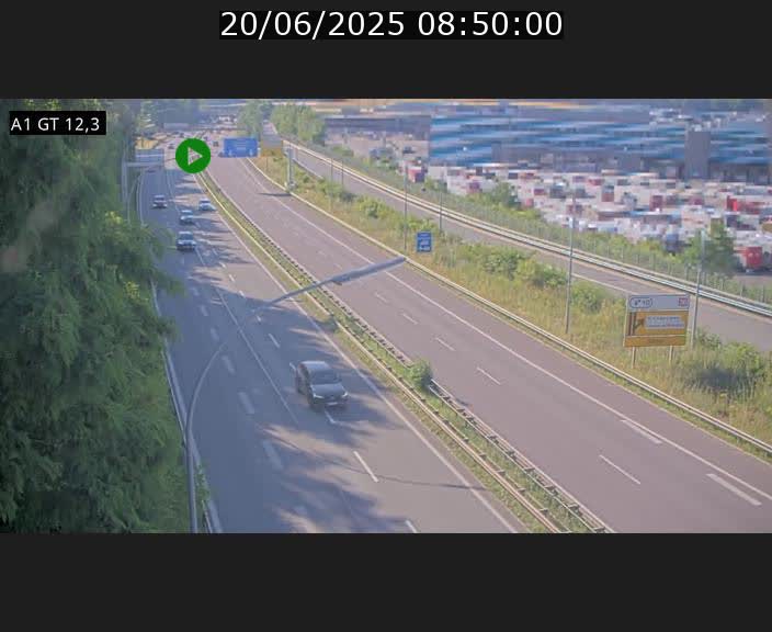 <h2>Traffic live webcam Luxembourg Senningerberg - A1 direction Allemagne - BK 12.3</h2>