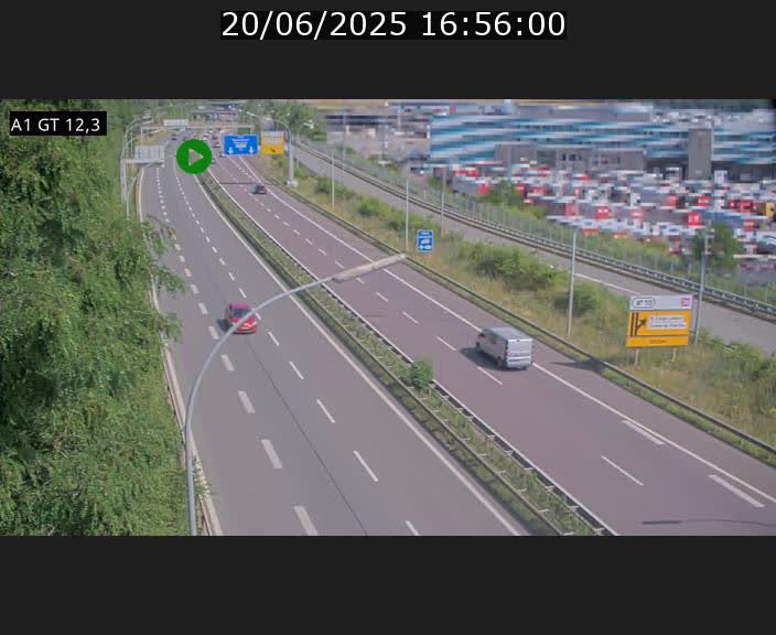 <h2>Traffic live webcam Luxembourg Senningerberg - A1 direction Allemagne - BK 12.3</h2>