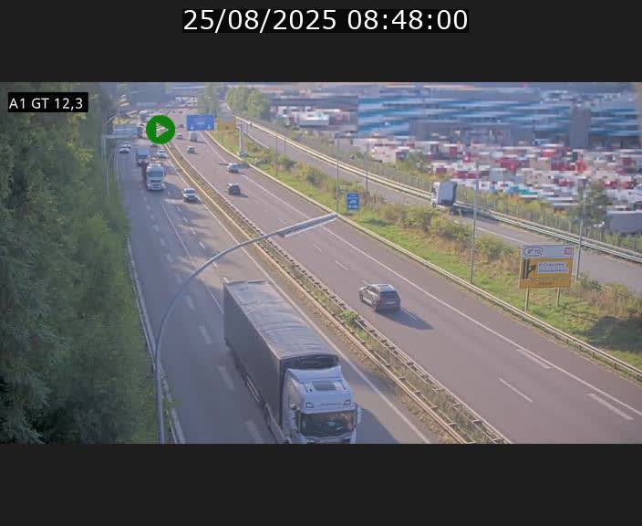 <h2>Traffic live webcam Luxembourg Senningerberg - A1 direction Allemagne - BK 12.3</h2>