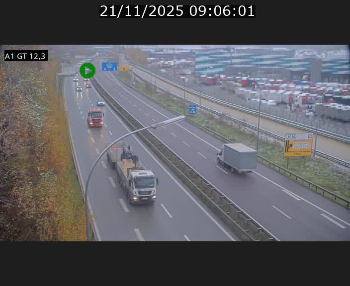 <h2>Traffic live webcam Luxembourg Senningerberg - A1 direction Allemagne - BK 12.3</h2>