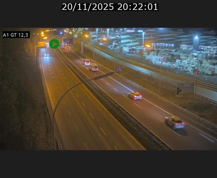 <h2>Traffic live webcam Luxembourg Senningerberg - A1 direction Allemagne - BK 12.3</h2>