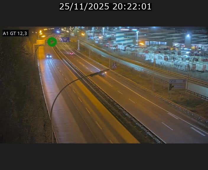 <h2>Traffic live webcam Luxembourg Senningerberg - A1 direction Allemagne - BK 12.3</h2>