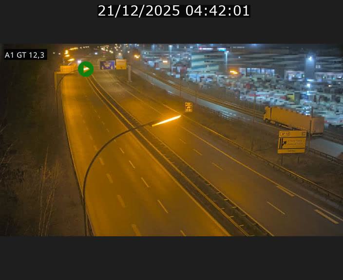 <h2>Traffic live webcam Luxembourg Senningerberg - A1 direction Allemagne - BK 12.3</h2>