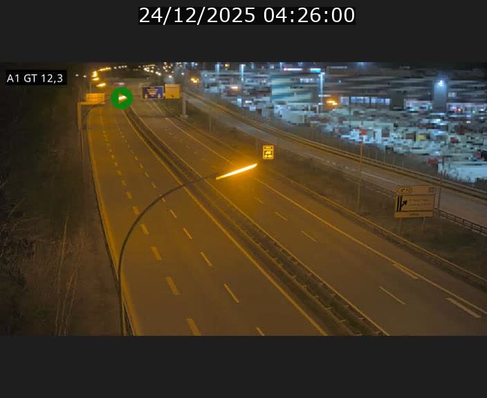 Traffic live webcam Luxembourg Senningerberg - A1 direction Allemagne - BK 12.3