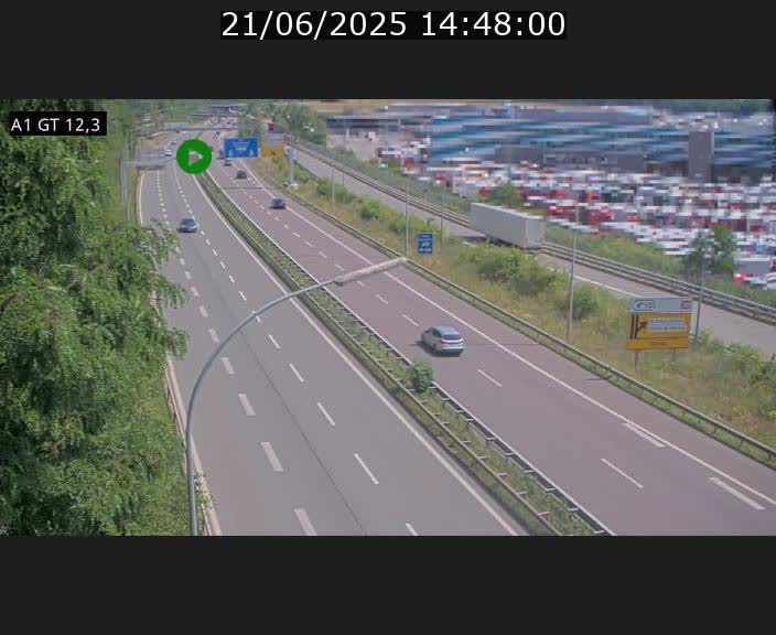 <h2>Traffic live webcam Luxembourg Senningerberg - A1 direction Allemagne - BK 12.3</h2>