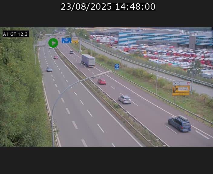 <h2>Traffic live webcam Luxembourg Senningerberg - A1 direction Allemagne - BK 12.3</h2>