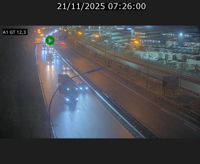 <h2>Traffic live webcam Luxembourg Senningerberg - A1 direction Allemagne - BK 12.3</h2>