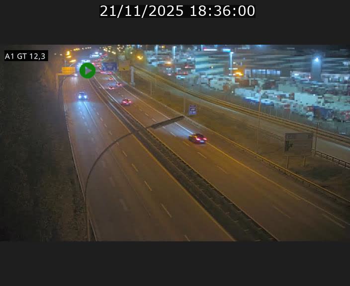 <h2>Traffic live webcam Luxembourg Senningerberg - A1 direction Allemagne - BK 12.3</h2>