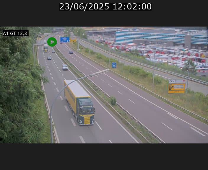 <h2>Traffic live webcam Luxembourg Senningerberg - A1 direction Allemagne - BK 12.3</h2>