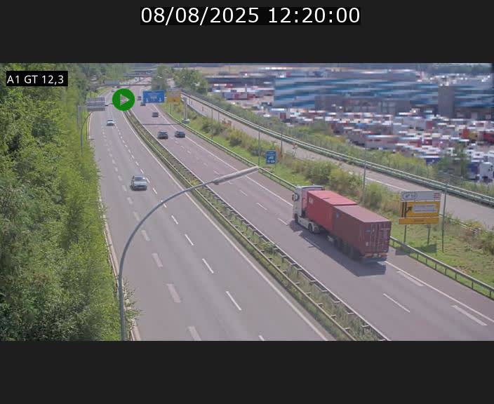<h2>Traffic live webcam Luxembourg Senningerberg - A1 direction Allemagne - BK 12.3</h2>