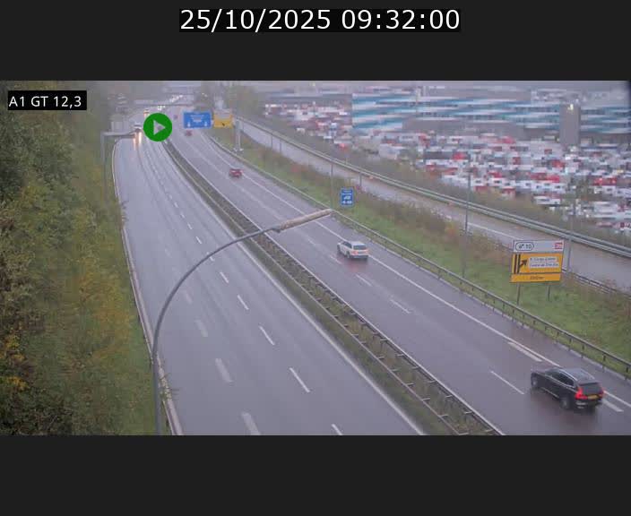 <h2>Traffic live webcam Luxembourg Senningerberg - A1 direction Allemagne - BK 12.3</h2>