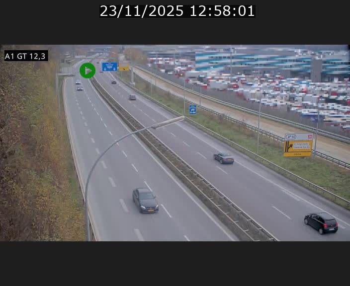 <h2>Traffic live webcam Luxembourg Senningerberg - A1 direction Allemagne - BK 12.3</h2>