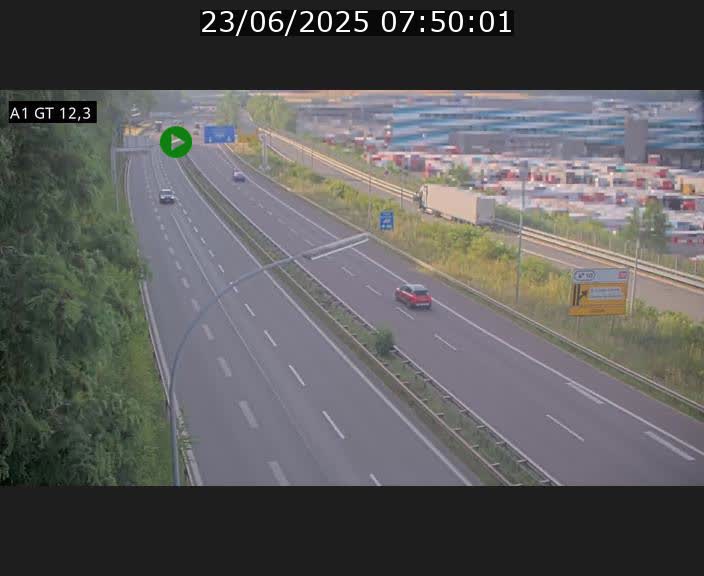 <h2>Traffic live webcam Luxembourg Senningerberg - A1 direction Allemagne - BK 12.3</h2>