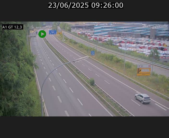 <h2>Traffic live webcam Luxembourg Senningerberg - A1 direction Allemagne - BK 12.3</h2>