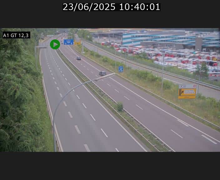 <h2>Traffic live webcam Luxembourg Senningerberg - A1 direction Allemagne - BK 12.3</h2>