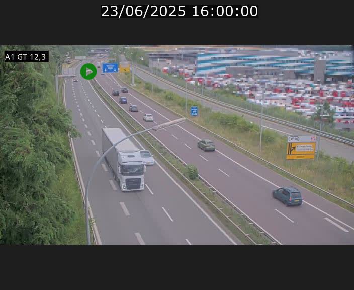 <h2>Traffic live webcam Luxembourg Senningerberg - A1 direction Allemagne - BK 12.3</h2>