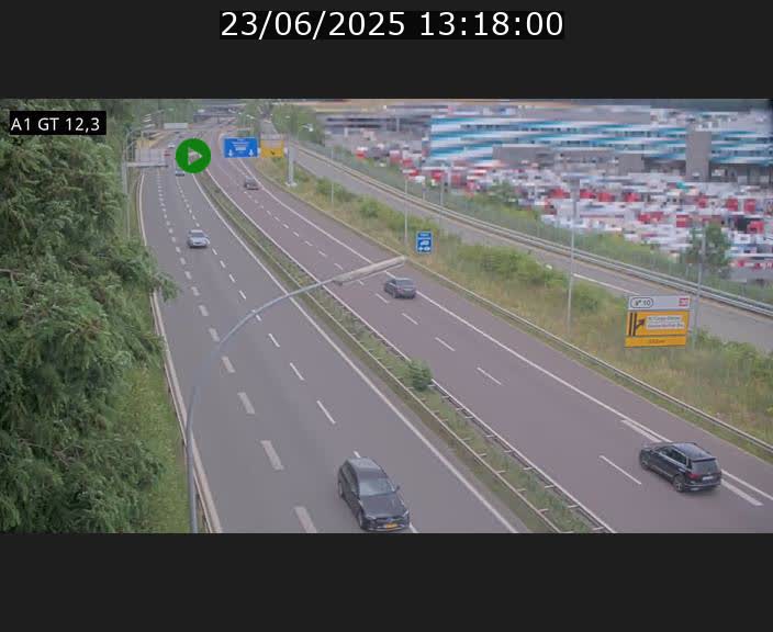 <h2>Traffic live webcam Luxembourg Senningerberg - A1 direction Allemagne - BK 12.3</h2>