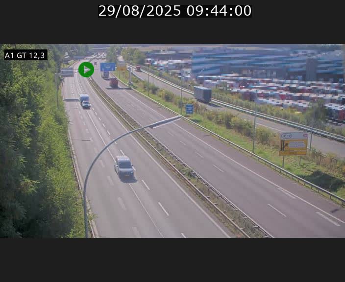 <h2>Traffic live webcam Luxembourg Senningerberg - A1 direction Allemagne - BK 12.3</h2>