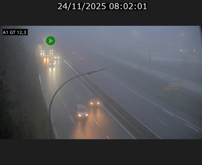 <h2>Traffic live webcam Luxembourg Senningerberg - A1 direction Allemagne - BK 12.3</h2>