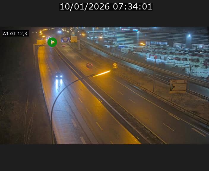 <h2>Traffic live webcam Luxembourg Senningerberg - A1 direction Allemagne - BK 12.3</h2>
