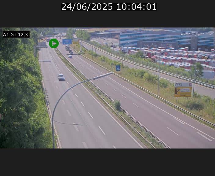 <h2>Traffic live webcam Luxembourg Senningerberg - A1 direction Allemagne - BK 12.3</h2>