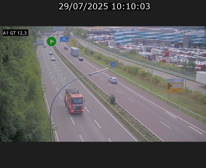 <h2>Traffic live webcam Luxembourg Senningerberg - A1 direction Allemagne - BK 12.3</h2>