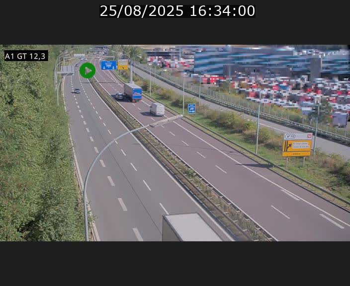 <h2>Traffic live webcam Luxembourg Senningerberg - A1 direction Allemagne - BK 12.3</h2>