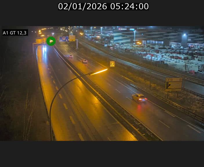 <h2>Traffic live webcam Luxembourg Senningerberg - A1 direction Allemagne - BK 12.3</h2>