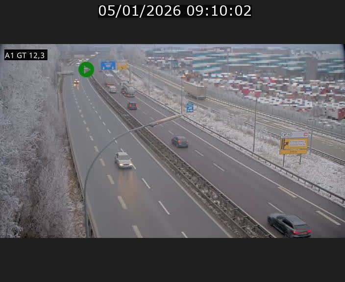 <h2>Traffic live webcam Luxembourg Senningerberg - A1 direction Allemagne - BK 12.3</h2>