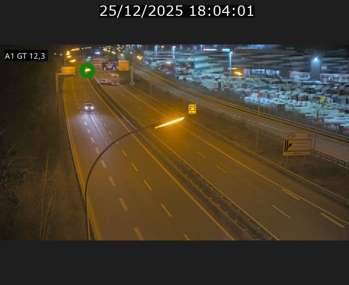 <h2>Traffic live webcam Luxembourg Senningerberg - A1 direction Allemagne - BK 12.3</h2>