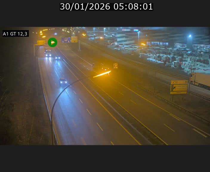 <h2>Traffic live webcam Luxembourg Senningerberg - A1 direction Allemagne - BK 12.3</h2>