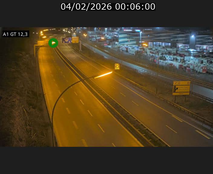 <h2>Traffic live webcam Luxembourg Senningerberg - A1 direction Allemagne - BK 12.3</h2>