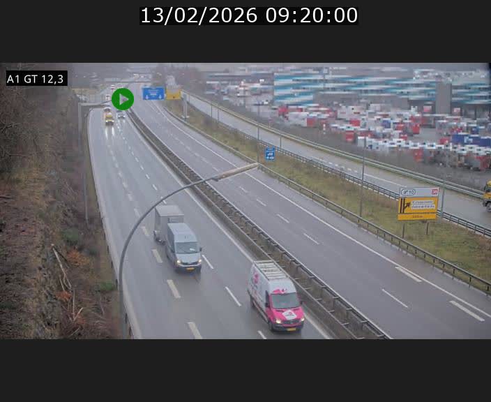 <h2>Traffic live webcam Luxembourg Senningerberg - A1 direction Allemagne - BK 12.3</h2>