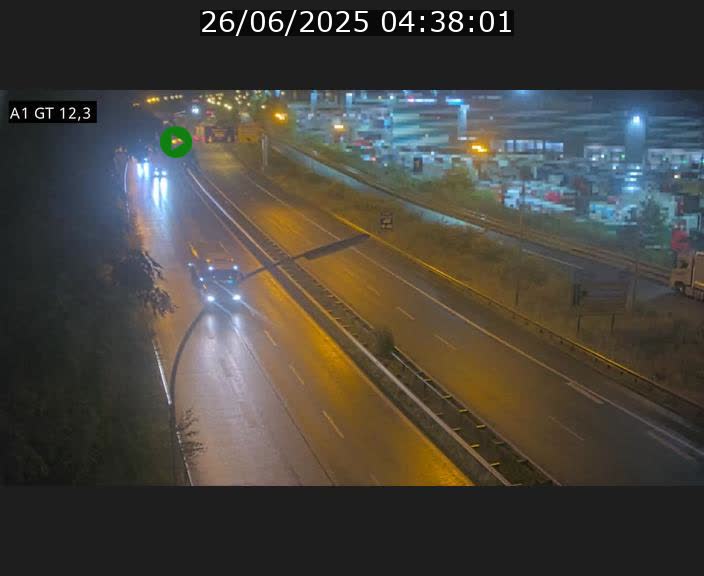 <h2>Traffic live webcam Luxembourg Senningerberg - A1 direction Allemagne - BK 12.3</h2>