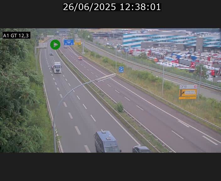 <h2>Traffic live webcam Luxembourg Senningerberg - A1 direction Allemagne - BK 12.3</h2>