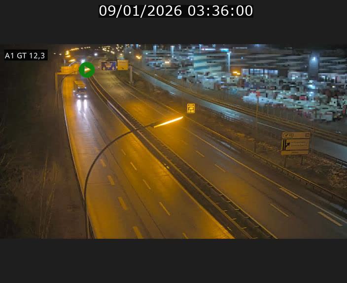 <h2>Traffic live webcam Luxembourg Senningerberg - A1 direction Allemagne - BK 12.3</h2>