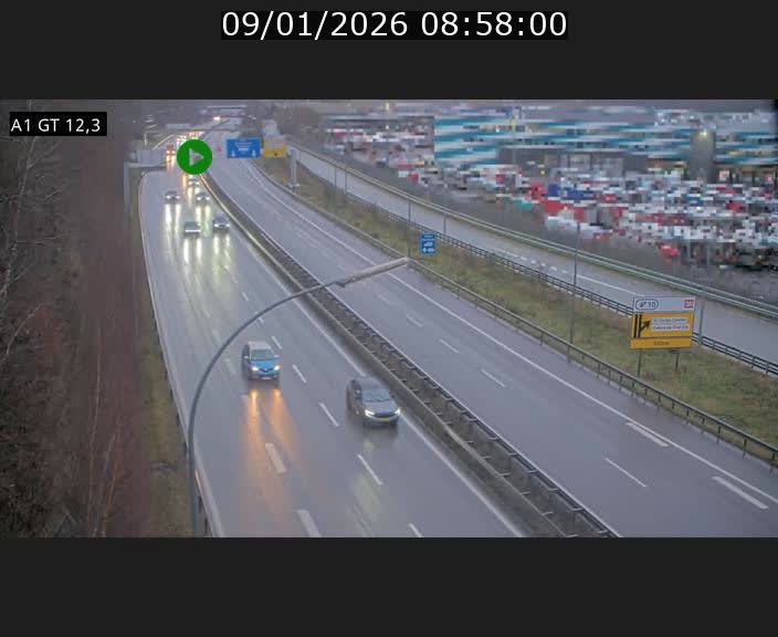 <h2>Traffic live webcam Luxembourg Senningerberg - A1 direction Allemagne - BK 12.3</h2>