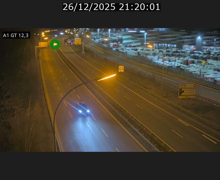 <h2>Traffic live webcam Luxembourg Senningerberg - A1 direction Allemagne - BK 12.3</h2>