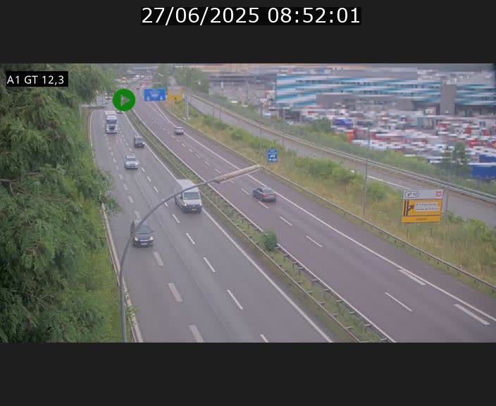 <h2>Traffic live webcam Luxembourg Senningerberg - A1 direction Allemagne - BK 12.3</h2>