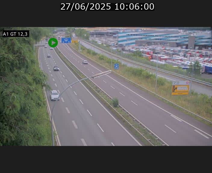 <h2>Traffic live webcam Luxembourg Senningerberg - A1 direction Allemagne - BK 12.3</h2>