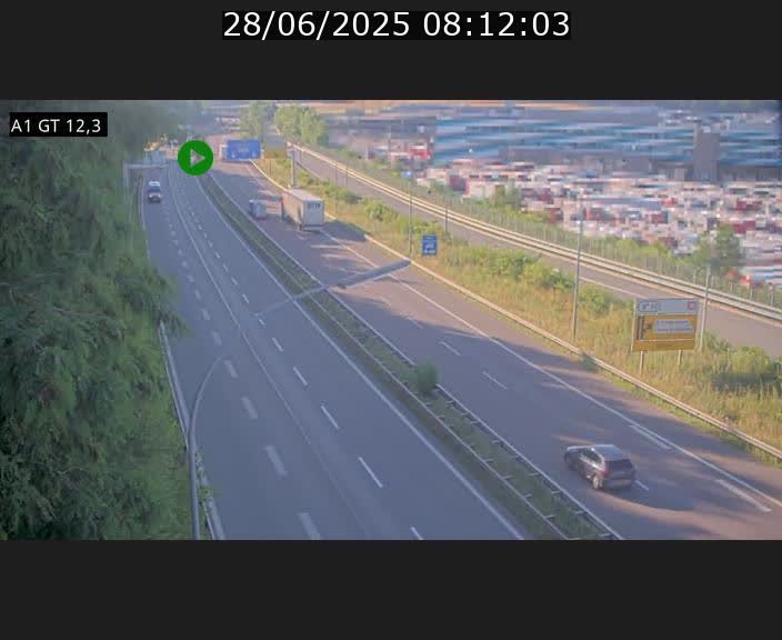 <h2>Traffic live webcam Luxembourg Senningerberg - A1 direction Allemagne - BK 12.3</h2>