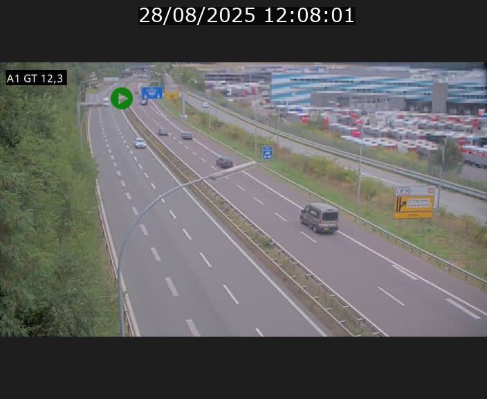 <h2>Traffic live webcam Luxembourg Senningerberg - A1 direction Allemagne - BK 12.3</h2>