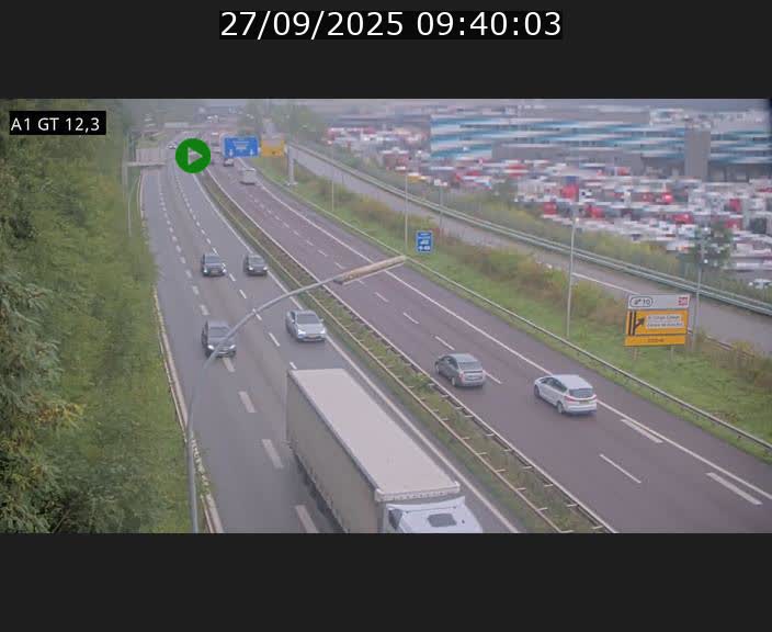 <h2>Traffic live webcam Luxembourg Senningerberg - A1 direction Allemagne - BK 12.3</h2>